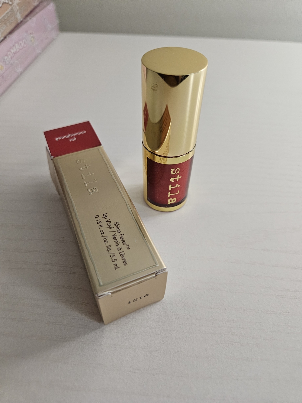 Stila Vinyl Lip Tint in Deep Berry Red